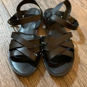 SODA Black Sandals